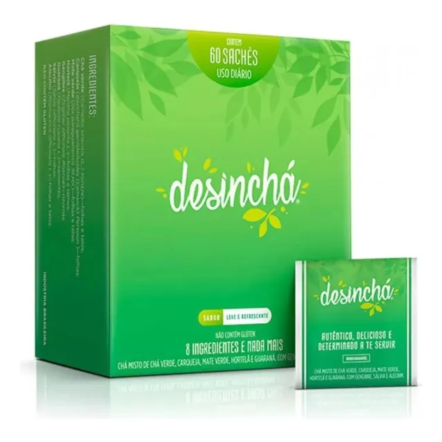 Chá Desinchá Dia Suplemento 60un - Sabor Natural