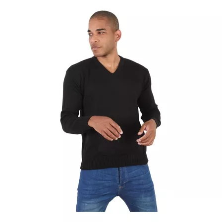 Pack Mayorista X10 Sweater Buzo Hombre Cuello V De Hilo 