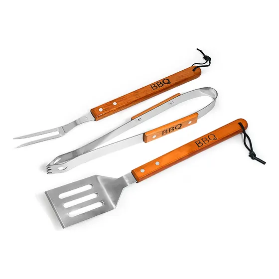 Set Asador  Parrilla 3pz En Blisters Jgbbq-52