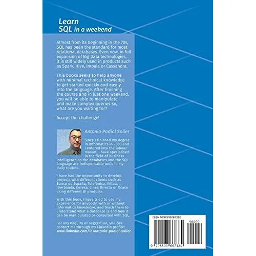 Livro: Aprenda Sql Em Um Fim De Semana: O Guia Definitivo Pa