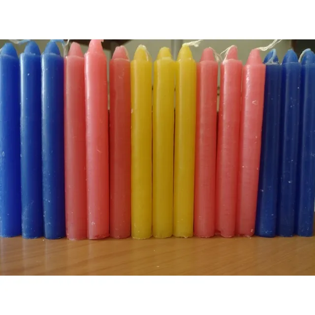 Velas De Colores Económicas (por Caja)