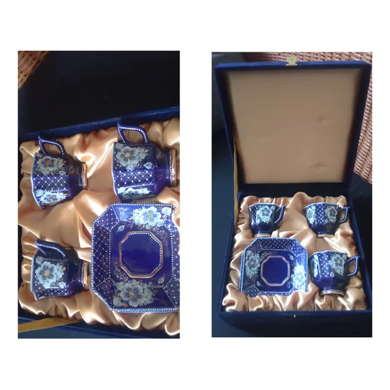 Set De Tazas Te Cafe Porcelana Rusa