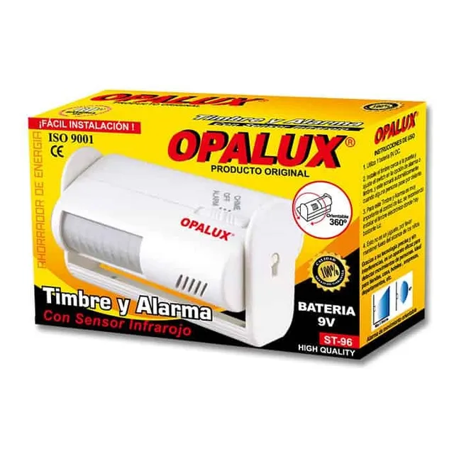Sensor De Movimiento Con Alarma/timbre St-96 Opalux