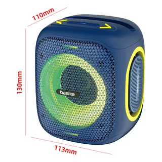 Caixa De Som Portatil Bluetooth RĂĄdio Fm Subwoofer Ativo Boombox Hifi Com Rgb Tws Bateria 8h Cor Azul Marinho Basike Ba-rad127 Caixa De Som Portatil Bluetooth RĂĄdio Fm Subwoofer Ativo Boombox Hifi Com Rgb Tws Bateria 8h Cor Azul Marinho Basike Ba-rad127