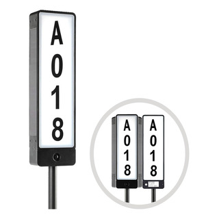 Número De Casa De Placas De Dirección Solar De Doble Cara, 2 Número De Casa De Placas De Dirección Solar De Doble Cara, 2