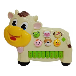 Juguete Didactico Pianito Teclado Musical Vaquita Para Bebe Juguete Didactico Pianito Teclado Musical Vaquita Para Bebe