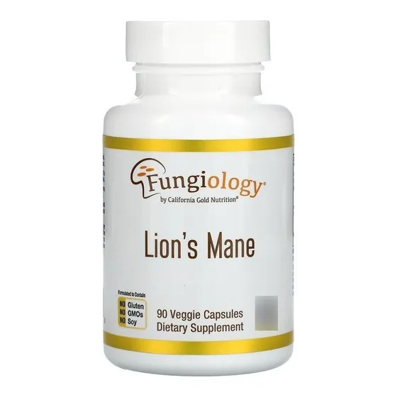 California Gold Nutrition Melena de león orgánica 90 cápsulas vegetales