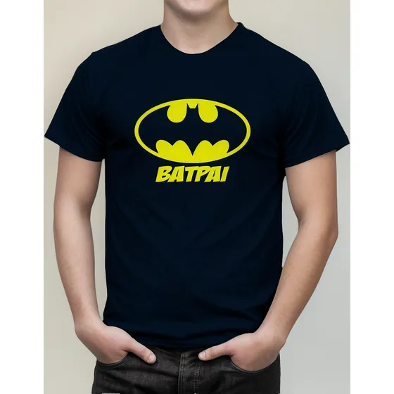 Camiseta Dia Dos Pais Pai Batpai Batman Heroi Presente Geek