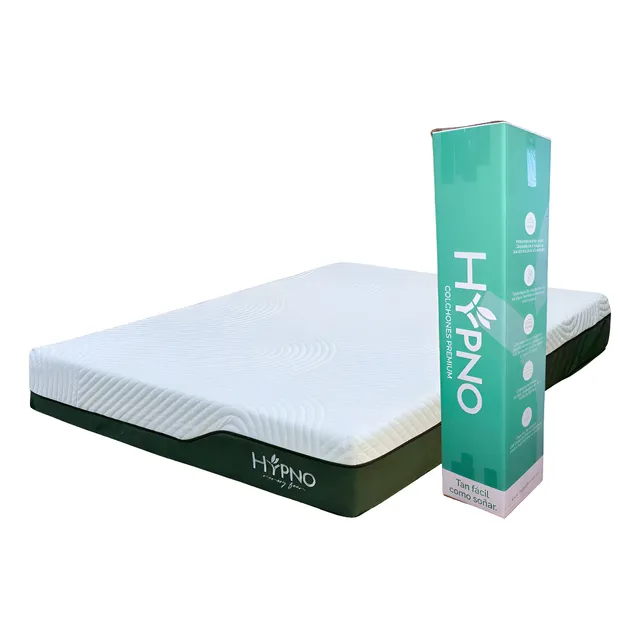 Colchón Viscoelástico 2plz Hypno Con Funda Bambú Blanco