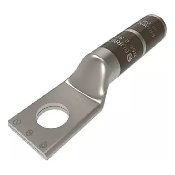 20pz Zapata Cable Calibr 1/0 Compresion Burndy Cu 1ojillo3/8