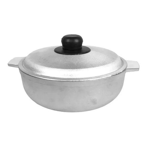 Caldero De Aluminio Minalum 24cm Con Tapa 