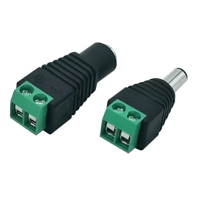 Conector Fuente Dc De Bornera Camaras Cinta Led 