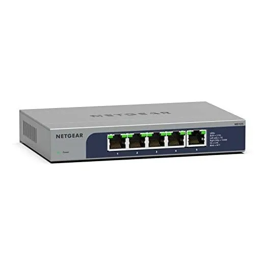 Switch Netgear Ms105 5 Puertos Multi-gigabit 1g/2.5g -azul