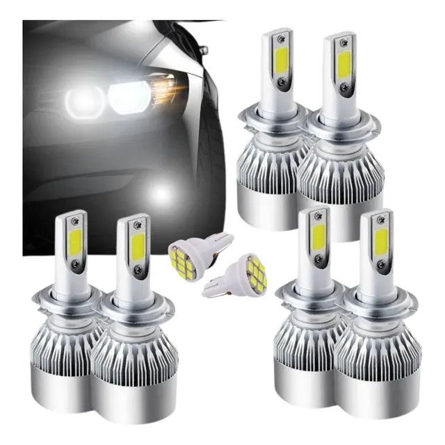 Kit 6 Lampadas H7 Farol Baixo H1 Alto H11 Milha Super Led