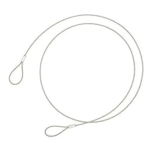 Cpacc Cable Seguridad 48 Largo Trenzado Ligero Acero