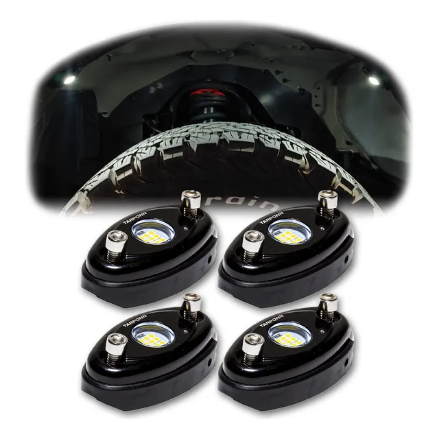 4 Luz Led Caixa De Roda Camionete Cyber Rock Light Branco