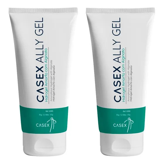 Ally Gel Hidrogel Amorfo Com Alginato Casex 85g - 2 Tubos