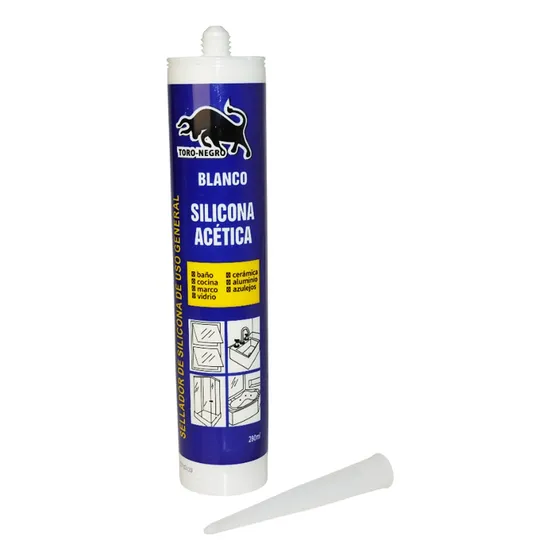 Sellador De Silicona Acética Blanco