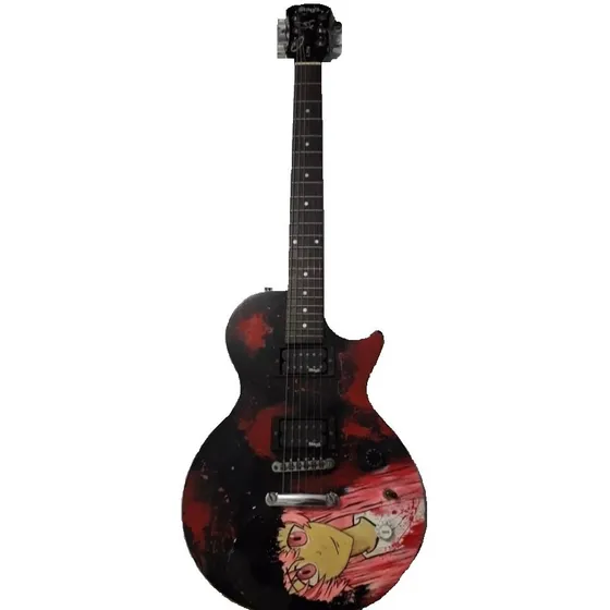 Guitarra Electrica Phoenix Amaderada/negra De 100 Cm Nueva