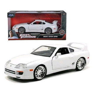Miniatura 1/32 Velozes E Furiosos Toyota Supra Branco Brian Miniatura 1/32 Velozes E Furiosos Toyota Supra Branco Brian