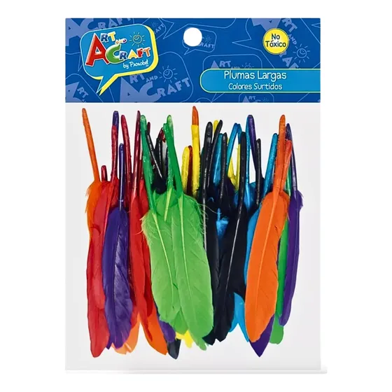 Plumas Decorativas Largas 50pcs Colores S Art & Craft Color