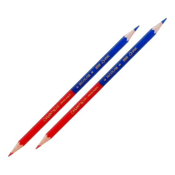 Lapis Bicolor Prismalo Caran Dache Kit C/ 2 Unidades
