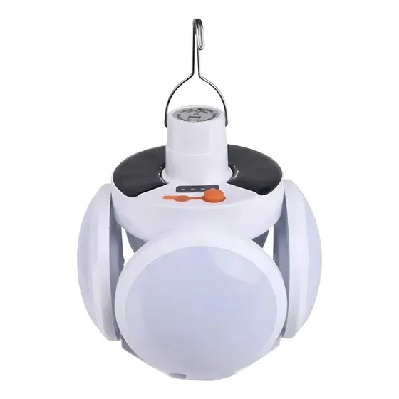 Lampara Solar 4 Bombillos Led De Emergencia Futbol 2029 Foco 110v