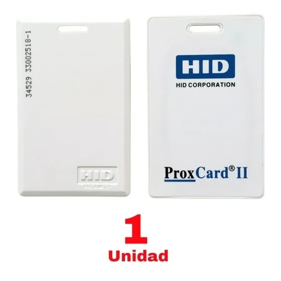 Tarjeta De Proximidad Carnet Hid 125khz 26 Bits Proxcardii