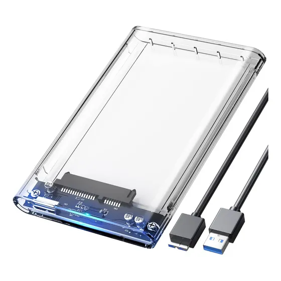 Hd Case Transparente Externo Transparente Usb 3.0 Notebook Sata 2,5 Ps4