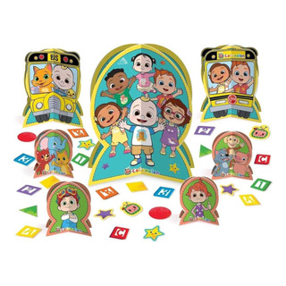 Kit De Peça Central De Mesa De Festa Amscan Cocomelon - 12,8 Kit De Peça Central De Mesa De Festa Amscan Cocomelon - 12,8