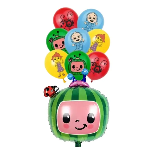 Set De Globos Aluminio + Látex  Diferentes Diseños Infantil