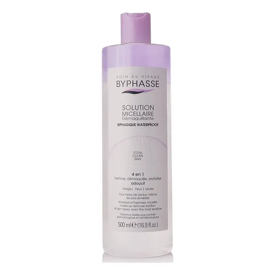 Solución Micelar Desmaquillante Bifásica Waterproof 500ml