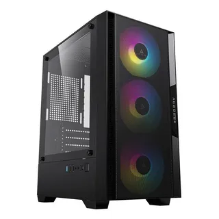 Gabinete Gamer Acegeek Stratus Mesh Rainbow Midtower Com 3 F Gabinete Gamer Acegeek Stratus Mesh Rainbow Midtower Com 3 F