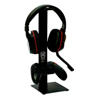 Suporte Fone De Ouvido Heardset E 1 Controle Gammer Cor Preto Suporte Fone De Ouvido Heardset E 1 Controle Gammer Cor Preto