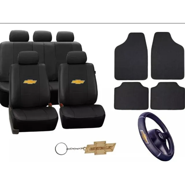 Kit Cubre Asientos, Alfombras Y Cubrevolante Corsa Classic.