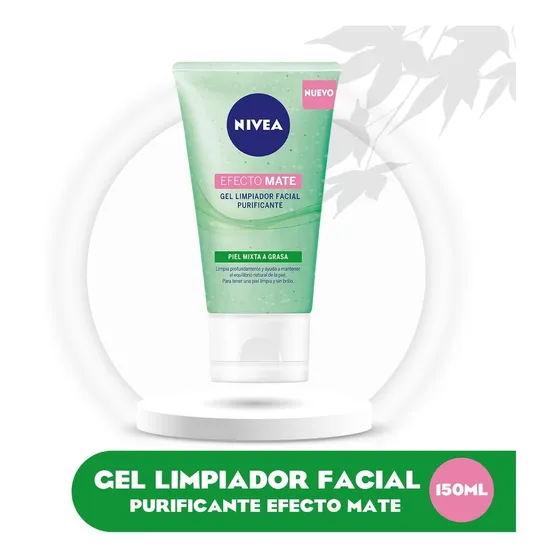 Gel Limpiador Facial Nivea Purificante Efecto Mate 150 Ml 