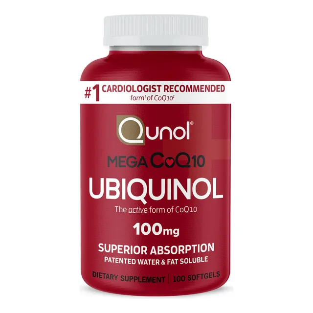 Suplemento Qunol Mega Ubiquinol Coq10 100 Mg 100 Cápsulas Bl