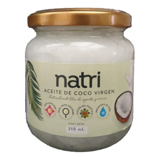 Aceite De Coco 210ml Virgen - g Fragancia sin aditivo Tipo de envase Frasco