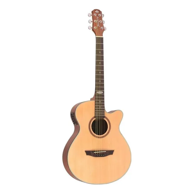 Violão Eletroacústica Strinberg Black Sa200c Para Destros Natural Matte Louro Indiano