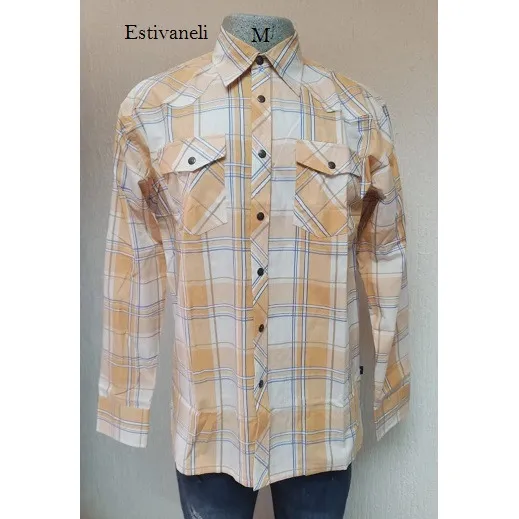Camisas Manga Largas Para Hombre Cuadros, Rayas Y Unicolor