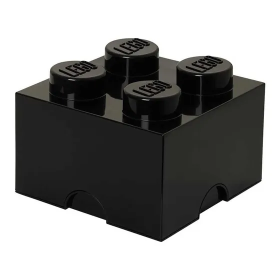 Caja Organizadora Open Box Estilo Lego Guardar Piezas Negro