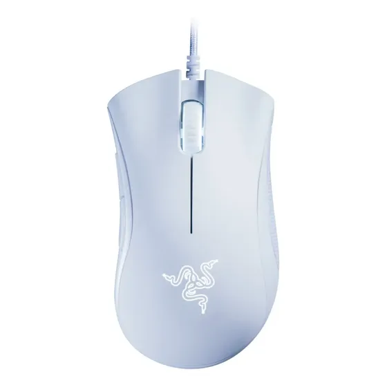 Mouse Razer Deathadder Essential 6400 Dpi Green Light White Color Blanco | Cuotas sin interés