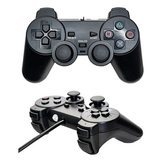 Kit 2 Controles Joystick Com Fio Usb Para Pc Ps2 Android Kit 2 Controles Joystick Com Fio Usb Para Pc Ps2 Android