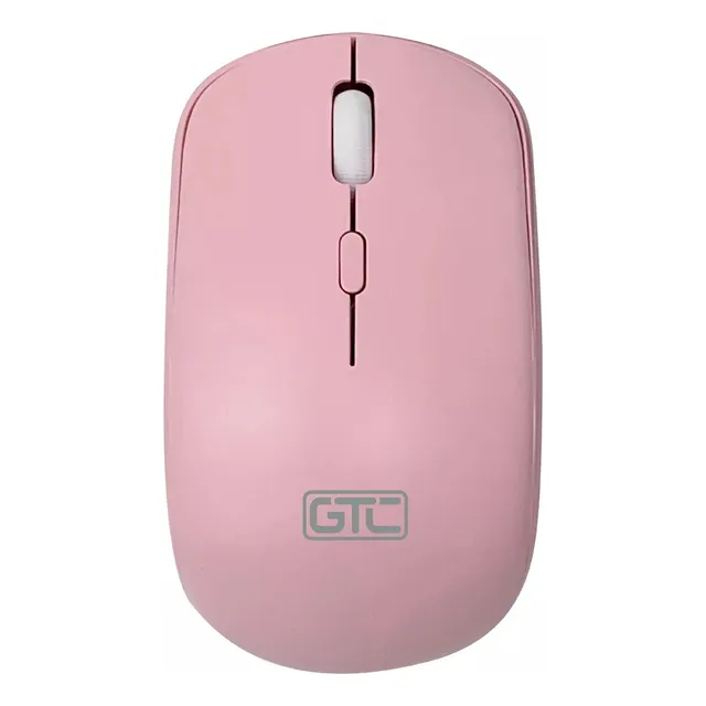 Mouse Inalámbrico Gtc Mig-122 1600dpi Color Rosa