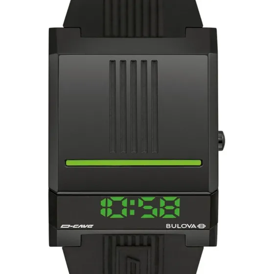 Reloj Bulova Hombre Computron 98c141 Negro Negro Negro
