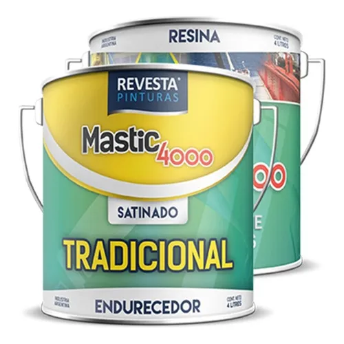 Mastic 4000 Revesta Pintura Epoxi Autoimprimante Náutica 4lt