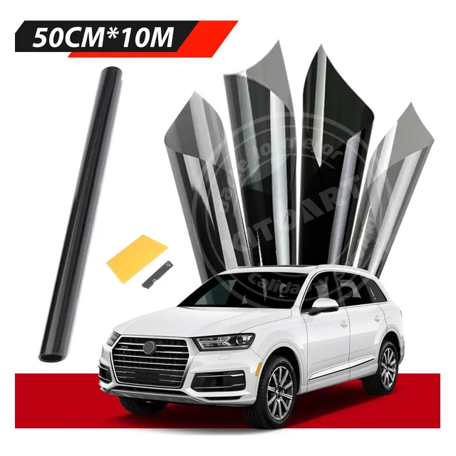 Rollo De Papel Teñido Antiarañazos Polarizado 50 Cm X 10 M