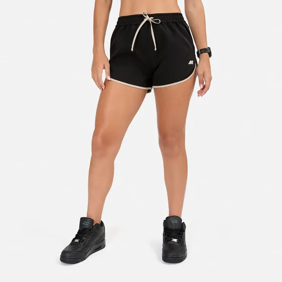 Short New Athletic Briana Negro Con Blanco Mujer