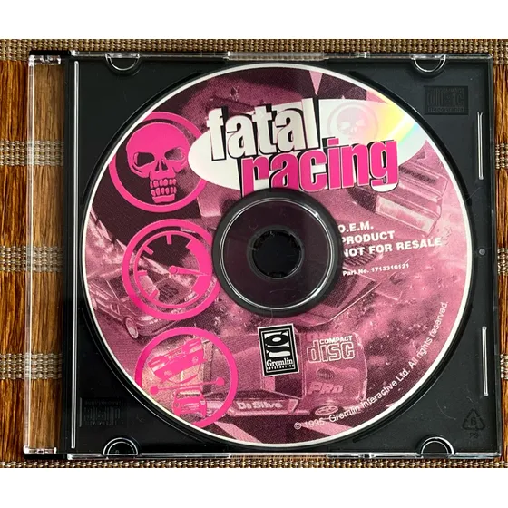 Jogo Pc Antigo Fatal Racing Dublado - Original Raro Perfeito