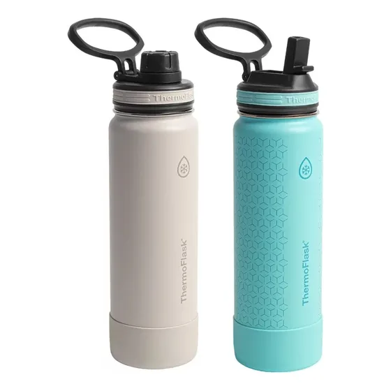 Thermo Flask Termo 710ml (24oz) - Botella Térmica De Acero Inoxidable Para Bebidas Calientes Y Frías - Mantiene La Temperatura Por Horas Con Tapa Hermética Y Diseño Resistente Para Uso Diario